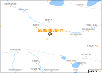 map of Semënovskiy