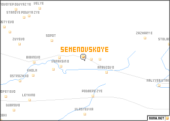 map of Semënovskoye