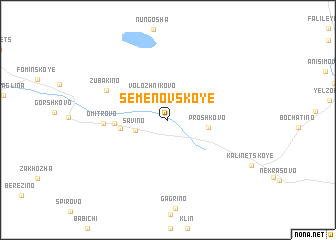 map of Semënovskoye