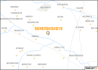 map of Semënovskoye