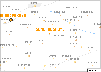 map of Semënovskoye