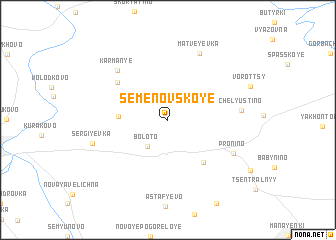 map of Semënovskoye