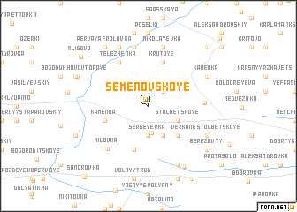 map of Semënovskoye