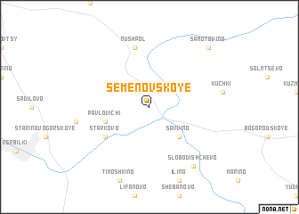 map of Semënovskoye