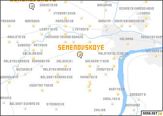 map of Semënovskoye