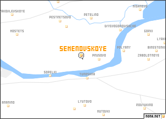 map of Semënovskoye