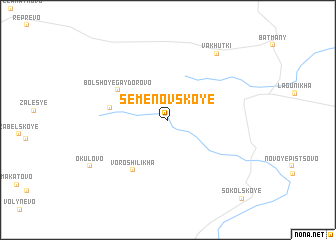 map of Semënovskoye