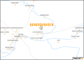 map of Semënovskoye