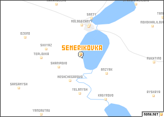 map of Semerikovka