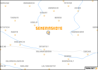 map of Semerinskoye