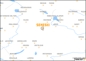 map of Semeški