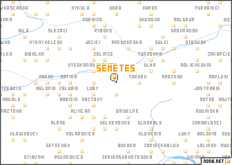 map of Semeteš