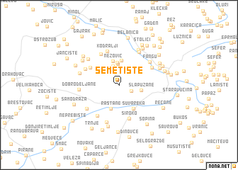 map of Semetište