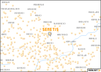map of Semetiš
