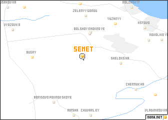 map of Semet\