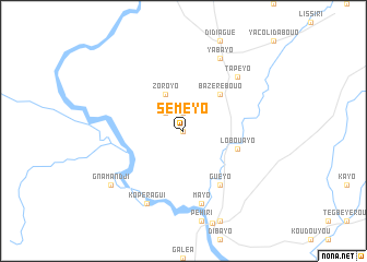 map of Séméyo