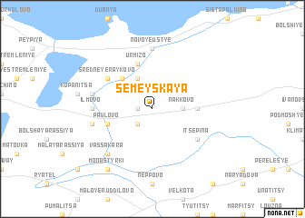 map of Semeyskaya