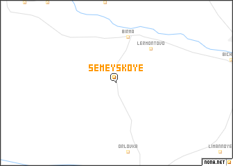 map of Semeyskoye