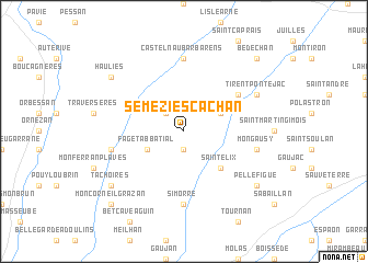 map of Sémézies-Cachan