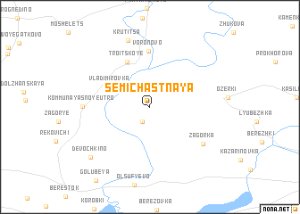 map of Semichastnaya