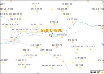 map of Semichëvo