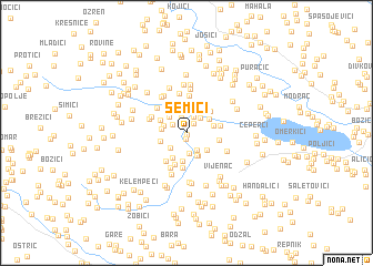 map of Semići