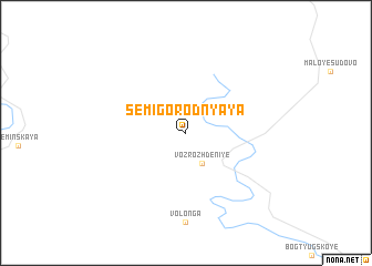 map of Semigorodnyaya