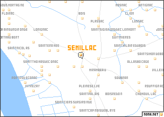 map of Semillac