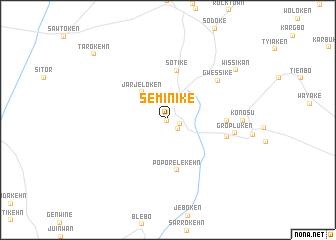 map of Seminike