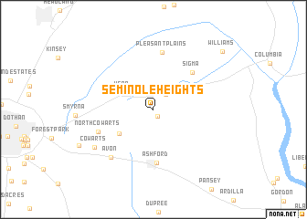 map of Seminole Heights