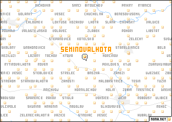 map of Semínova Lhota