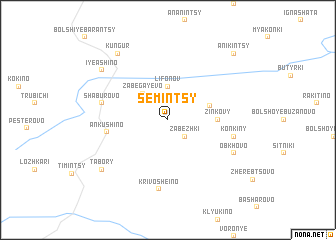 map of Semintsy