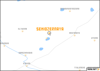map of Semiozërnaya