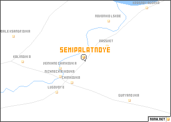 map of Semipalatnoye