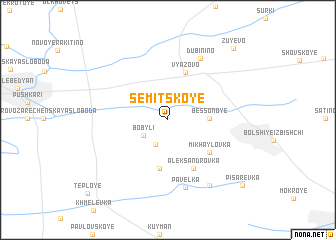 map of Semitskoye