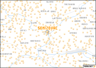 map of Semizovac