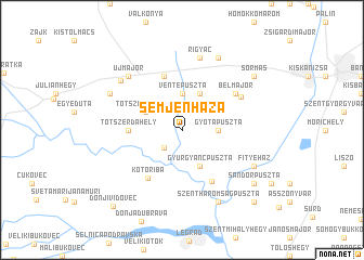 map of Semjénháza