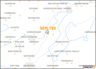 map of Semlyék