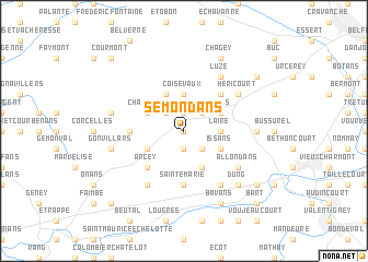 map of Semondans