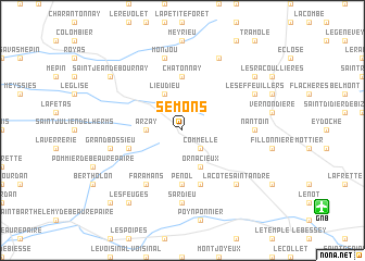 map of Semons