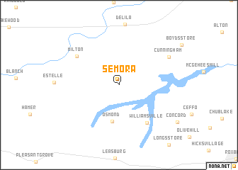 map of Semora