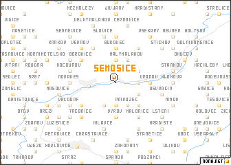 map of Semošice