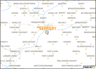 map of Sempigny