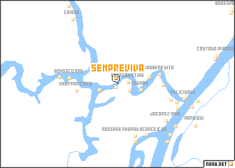map of Sempre Viva