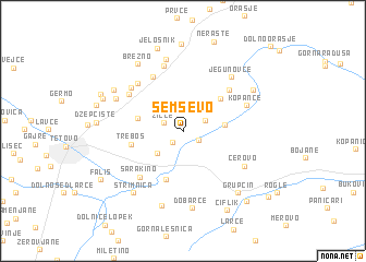 map of Šemševo