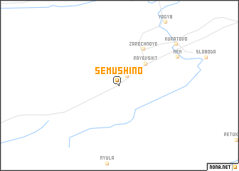 map of Semushino