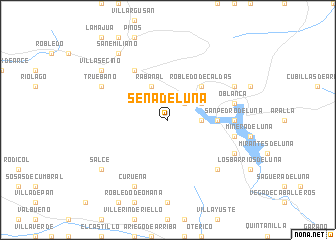 map of Sena de Luna