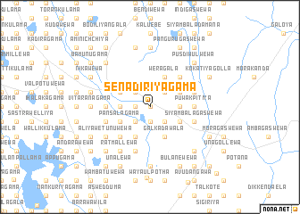 map of Senadiriyagama