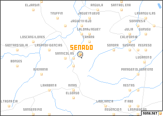 map of Senado