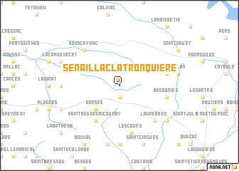 map of Sénaillac-Latronquière